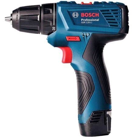 Аккумуляторная дрель BOSCH GSR 120 Li 2x 1.5 AG +